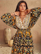 Floral Bohemian Smocked Balloon Sleeve Dress