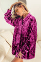 BiBi Fuchsia Button Up Long Sleeve Shirt