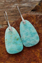 Mint Blue Natural Stone Dangle Earrings