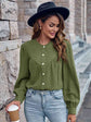 Round Neck Puff Autumn Sleeve Shirt