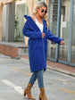 Royal Blue Collared Neck Button Down Coat