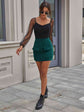 Urban Green Ribbed Skirt