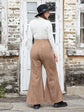 Mocha Plus Size Pocketed Flare Pants