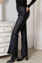 Slit Front Kancan Flare Leg Pants