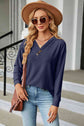 Unique Style V-Neck Long Sleeve Blouse