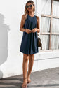 Round Neck Sleeveless Mini Dress