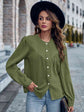 Round Neck Puff Autumn Sleeve Shirt