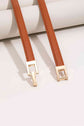 Ochre One Size PU Leather Belt