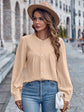 Round Neck Puff Autumn Sleeve Shirt