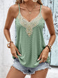 Contrast Eyelet Cami Top