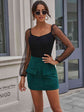 Urban Green Ribbed Skirt