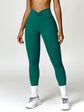 Twisted High Waist Active Pants with Pockets