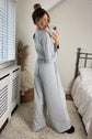 Light Gray Prime Round Neck Jumpsuit