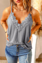 Lace Trim V-Neck Cami Top