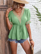 V-Neck Babydoll Top