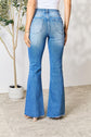 Front Slit Flare Jeans